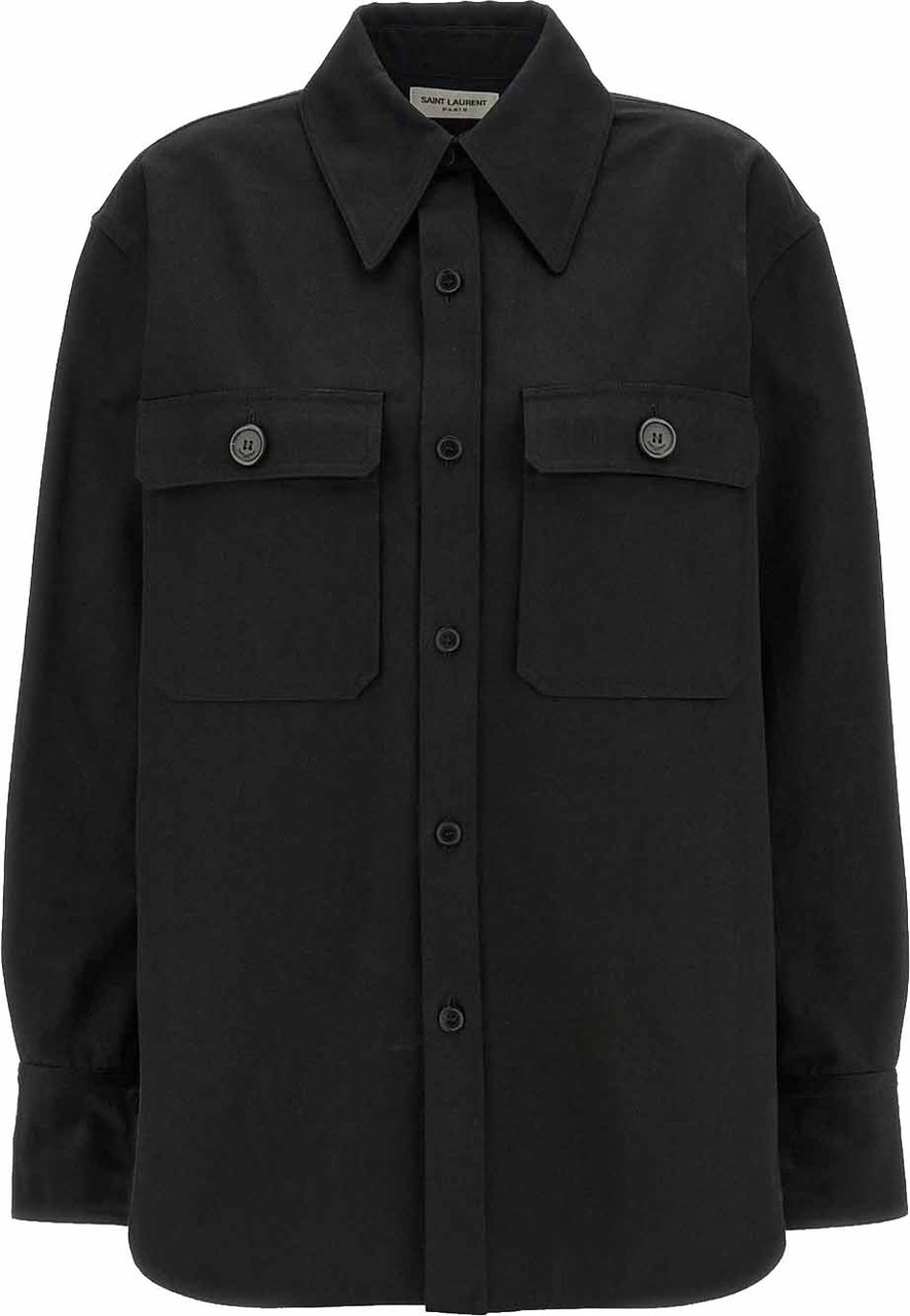 Saint Laurent Saint Laurent Cotton Shirt Zwart