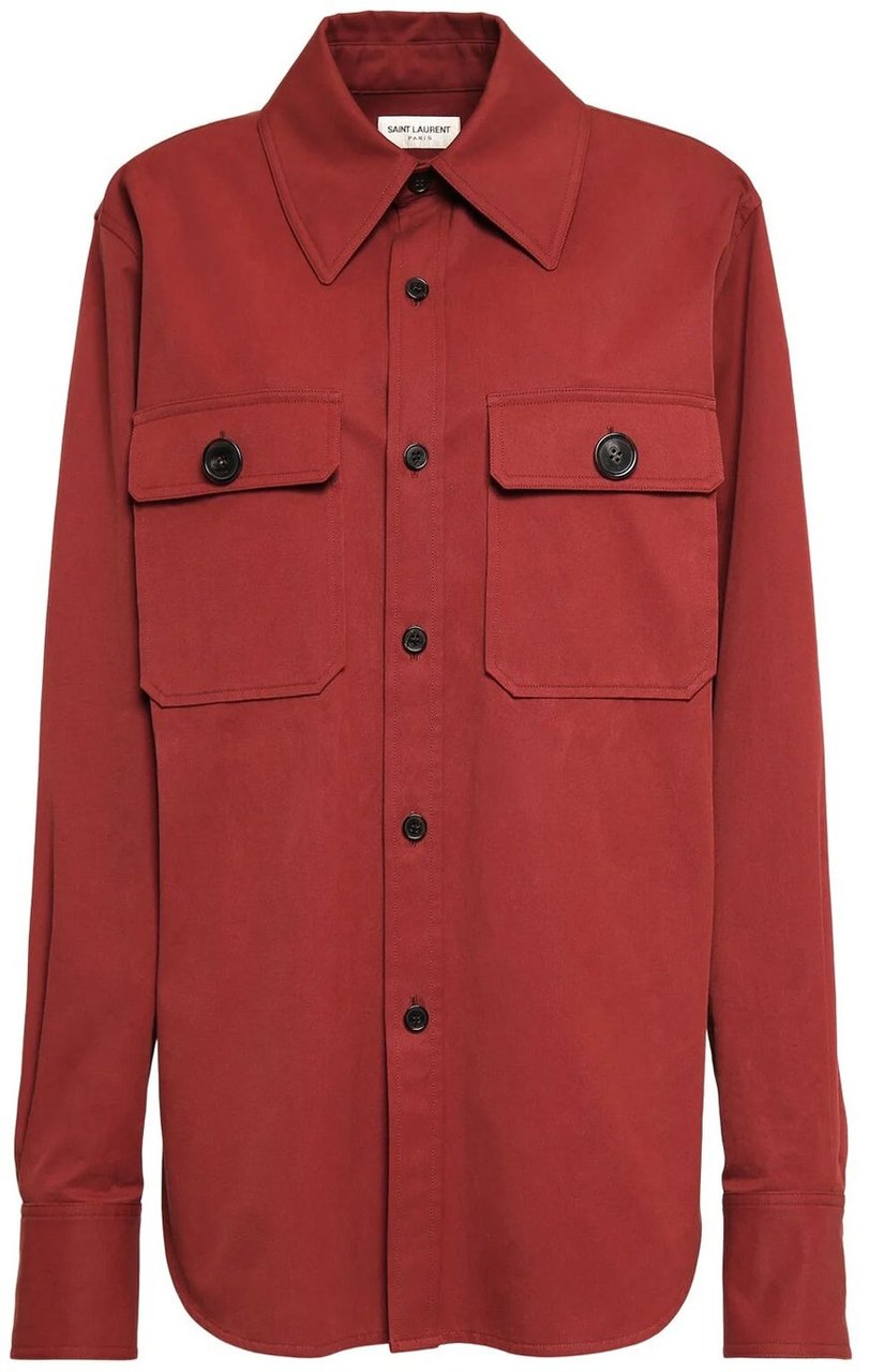 Saint Laurent Saint Laurent Cotton Shirt Rood