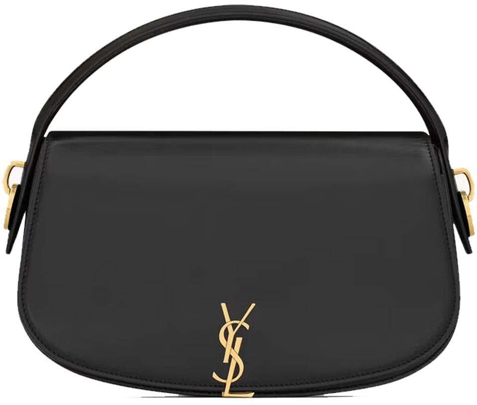 Saint Laurent SAINT LAURENT VOLTAIRE Half-moon shoulder bag Zwart