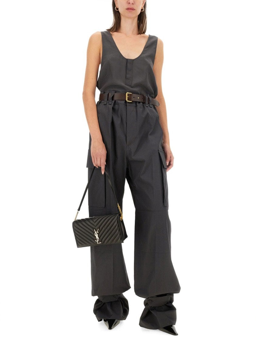 Saint Laurent "Henley" Tank Top Zwart