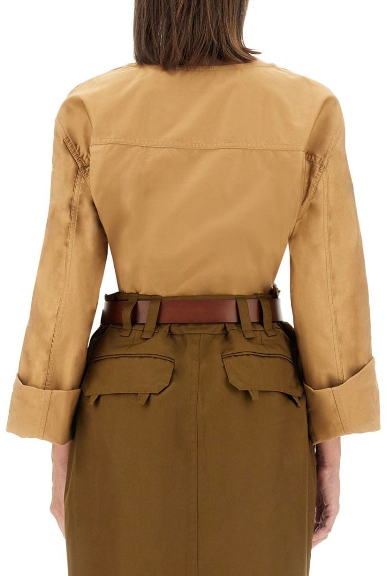 Saint Laurent Henley Blouse Bruin