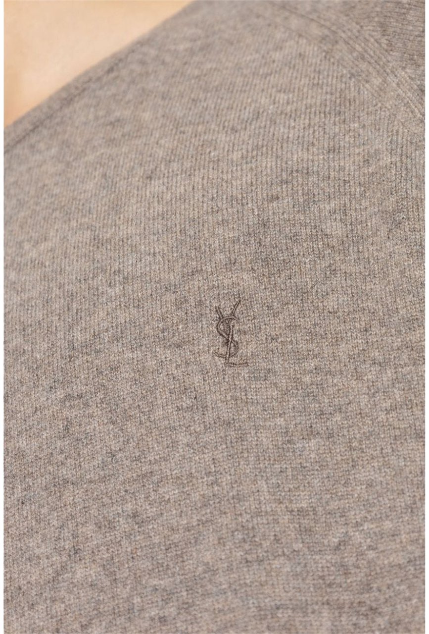 Saint Laurent Sweaters Dove Grey Grijs