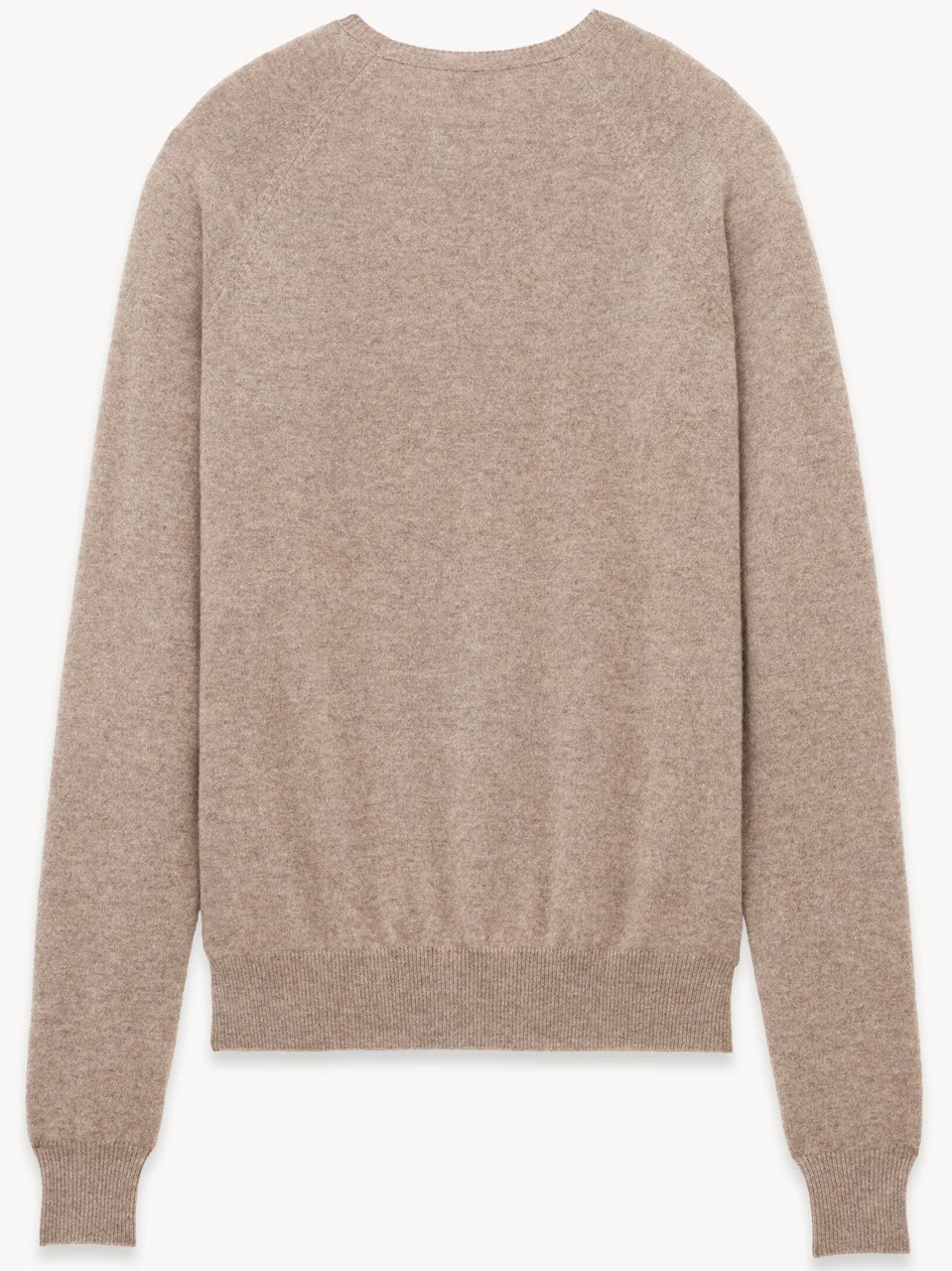 Saint Laurent Beige Pull Cassandre Cashmere Pullover Roze