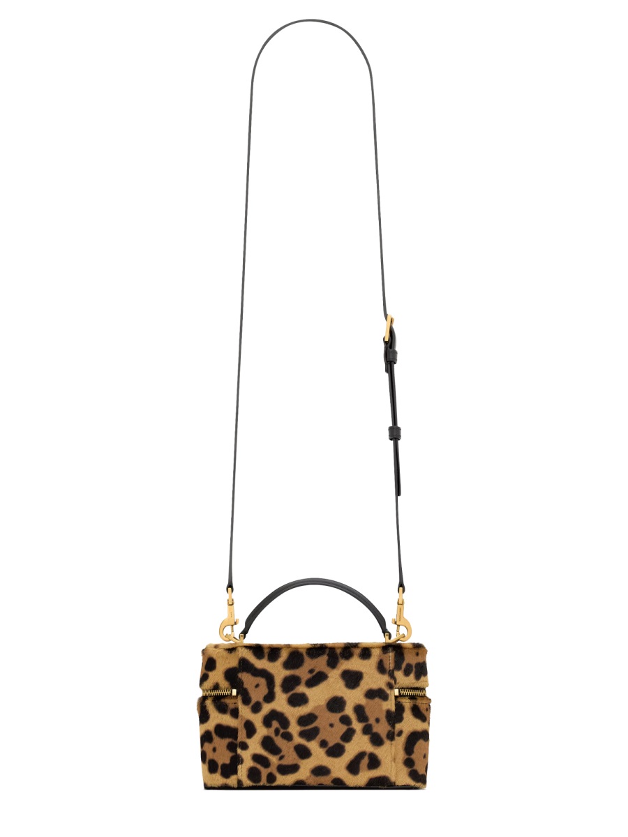 Saint Laurent Brown Vanity Gaby Calf Leather Shoulder Bag Bruin