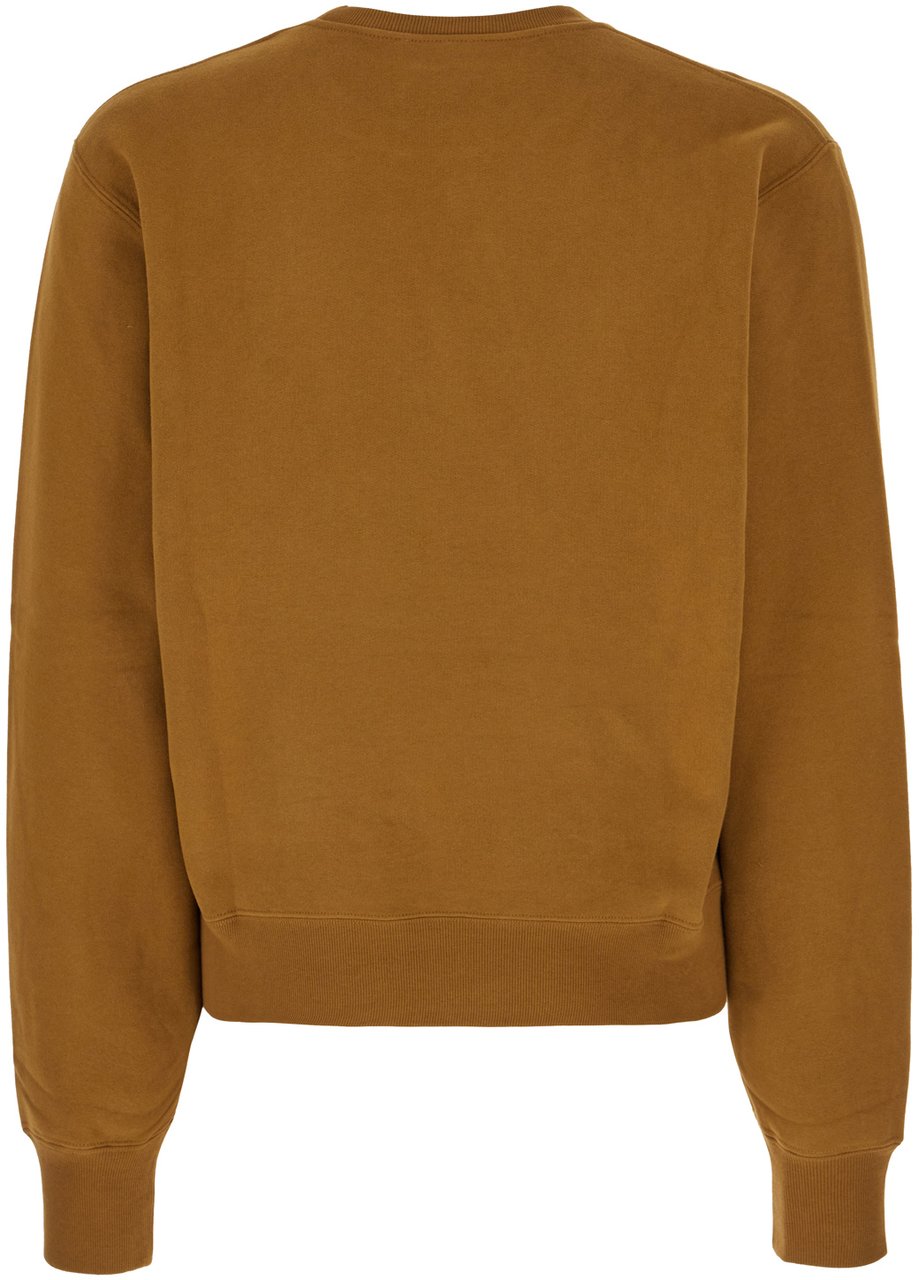Saint Laurent Saint Laurent Mud cotton sweatshirt Groen