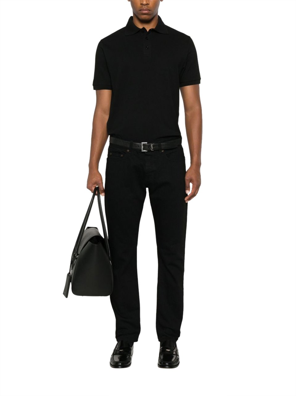 Saint Laurent T-Shirts And Polos Black Zwart