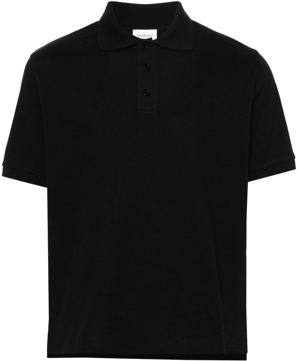 Saint Laurent T-Shirts And Polos Black Zwart