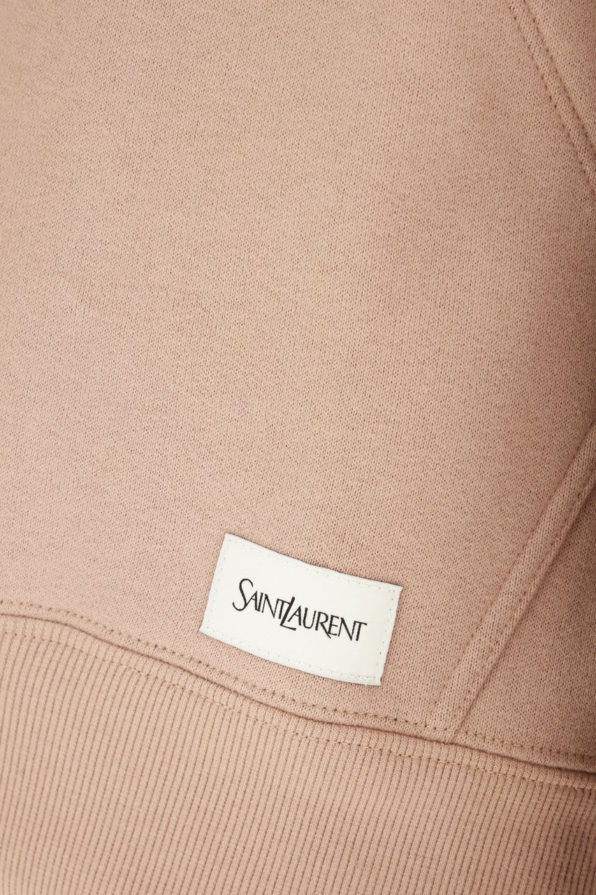 Saint Laurent Saint Laurent Antiqued pink cotton sweatshirt Roze