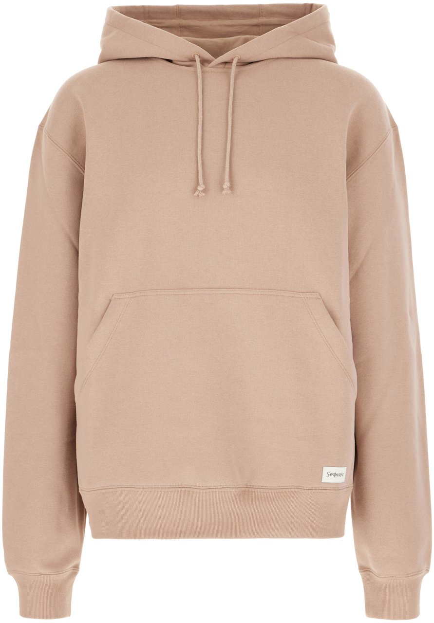 Saint Laurent Saint Laurent Antiqued pink cotton sweatshirt Roze