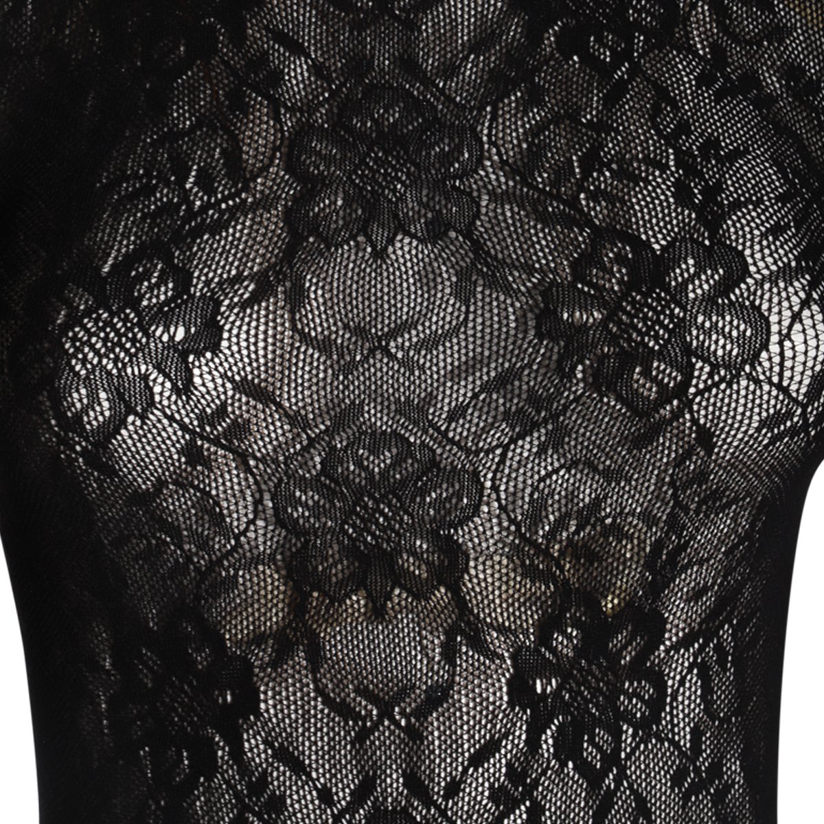 Saint Laurent Sheer Lace Bodysuit With Off-The-Shoulder Design Grijs