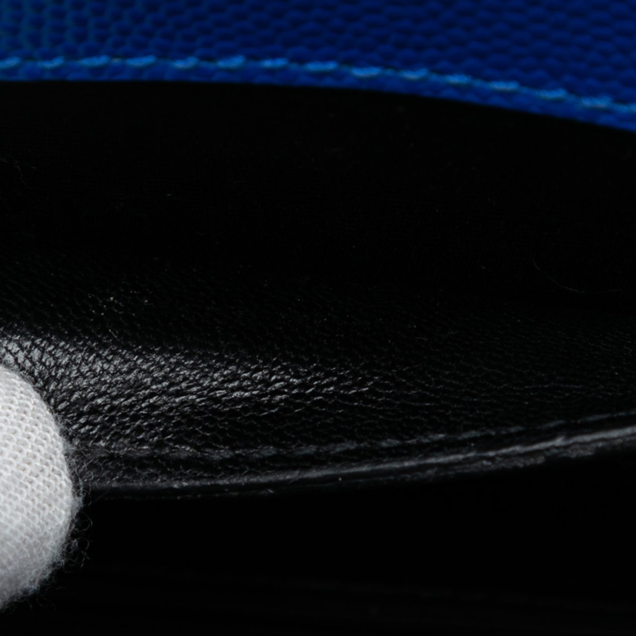 Saint Laurent Small Grain De Poudre Monogram Kate Crossbody Blauw