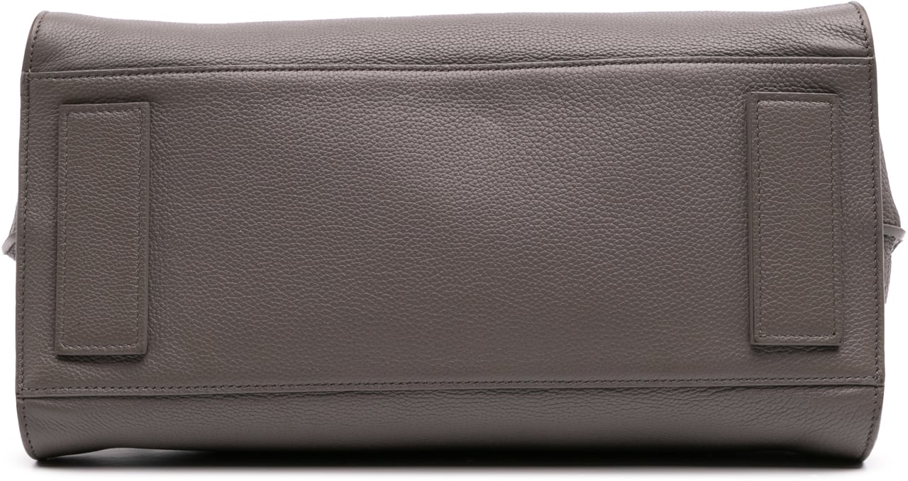 Saint Laurent Small Grained Calfskin Supple Sac De Jour Satchel Grijs