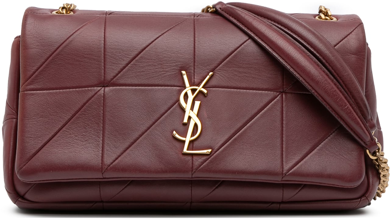 Saint Laurent Medium Lambskin Jamie Patchwork Shoulder Bag Rood