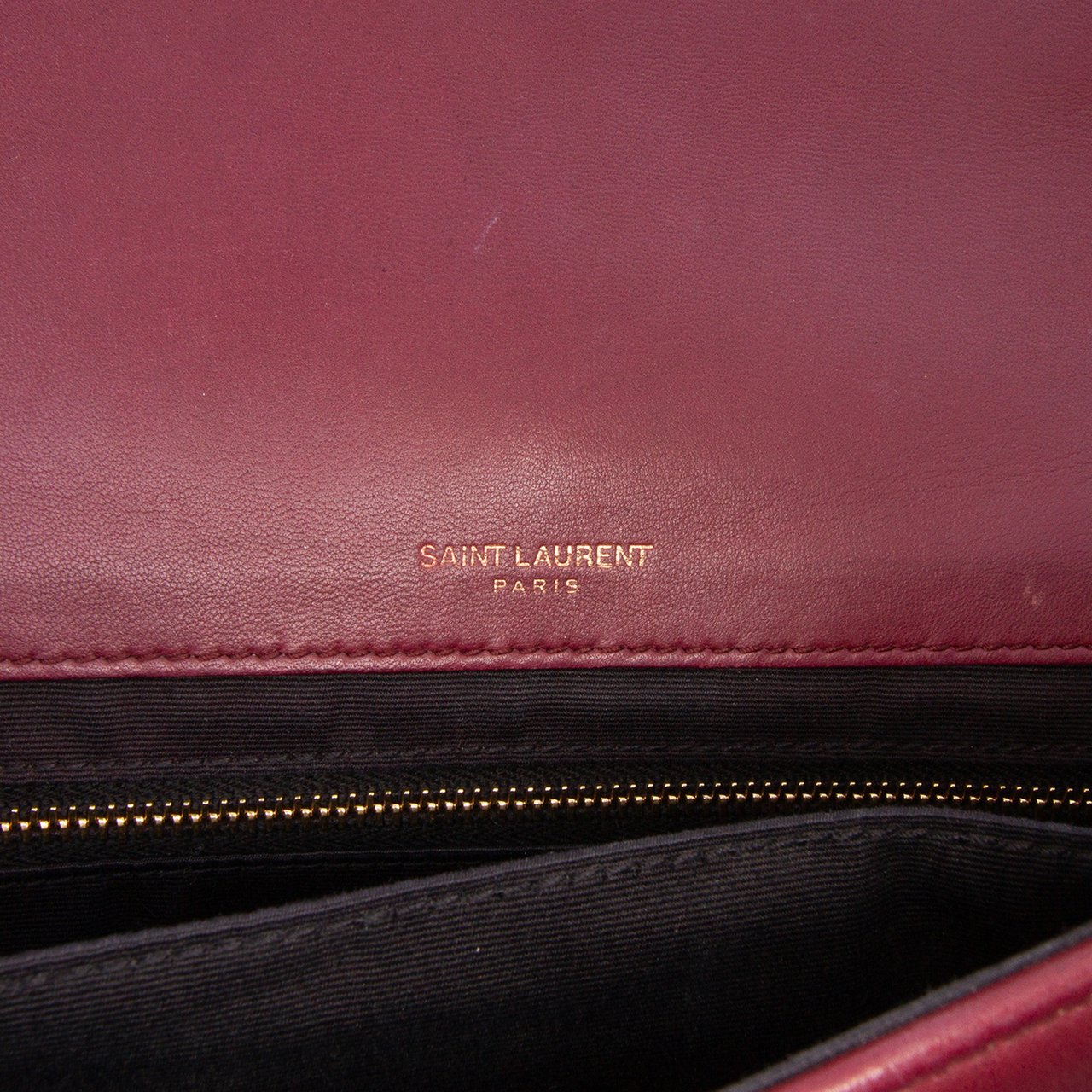 Saint Laurent Medium Lambskin Jamie Patchwork Shoulder Bag Rood