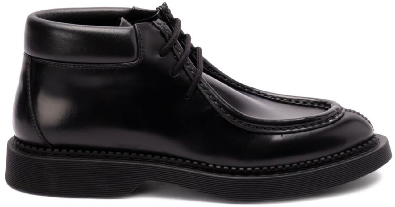 Saint Laurent Saint Laurent Arno Lace-up Ankle Boots Zwart