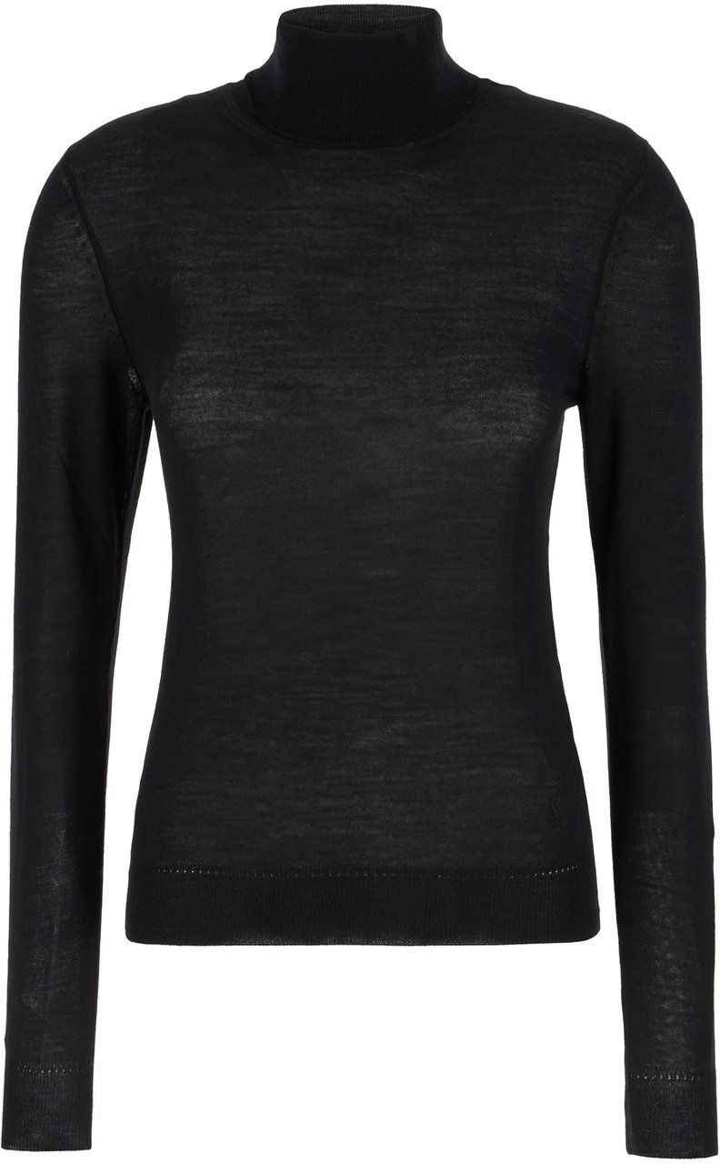 Saint Laurent Saint Laurent Black wool top Zwart