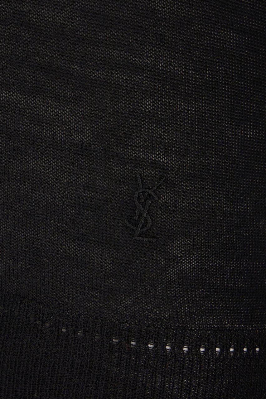 Saint Laurent Saint Laurent Black wool top Zwart