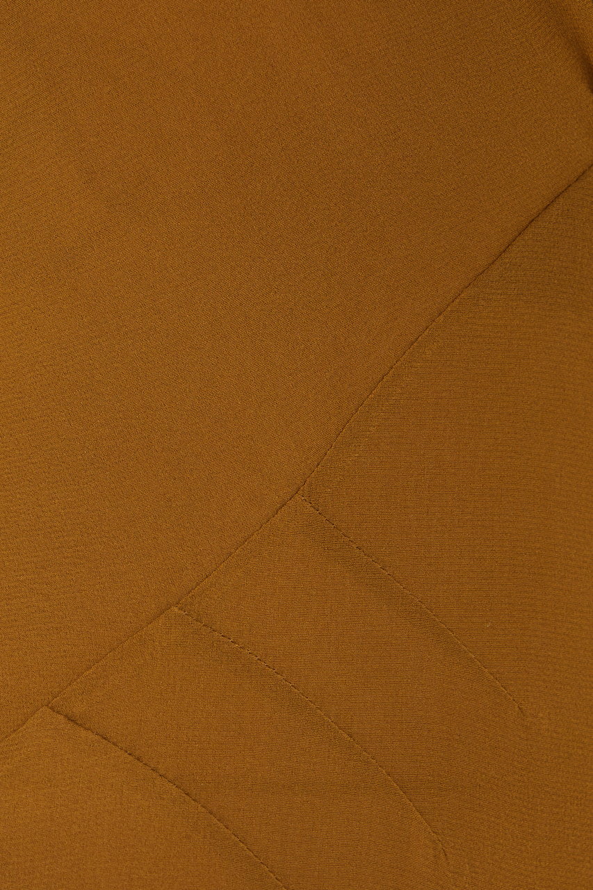 Saint Laurent Saint Laurent Khaki green stretch silk bodysuit Groen