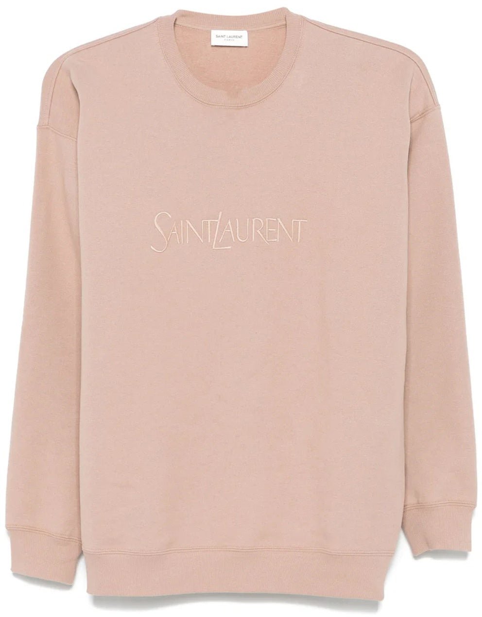 Saint Laurent Saint Laurent Cotton Logo Sweatshirt Roze