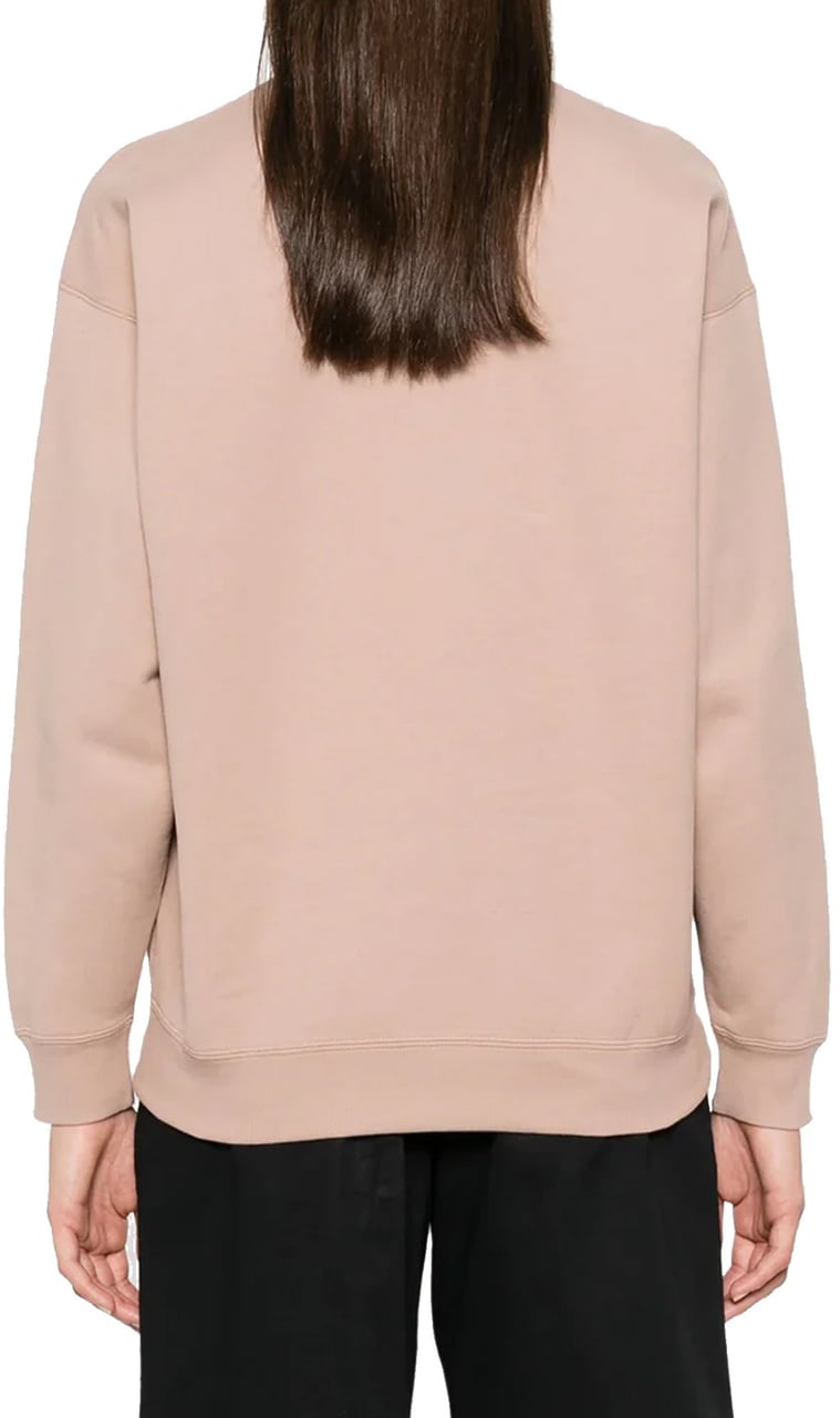 Saint Laurent Saint Laurent Cotton Logo Sweatshirt Roze