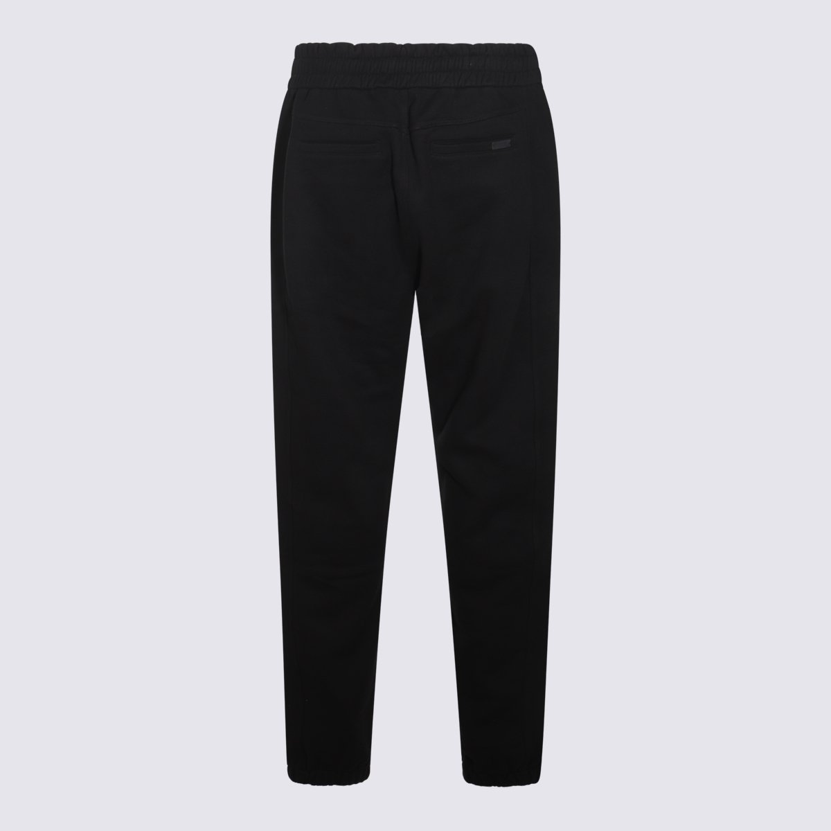 Saint Laurent Straight-Leg Trousers With Drawstring Waist And Clean Aesthetic Zwart