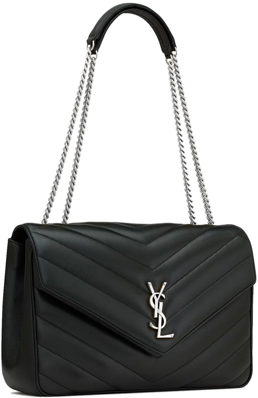 Saint Laurent Saint Laurent loulou large shoulder bag Zwart