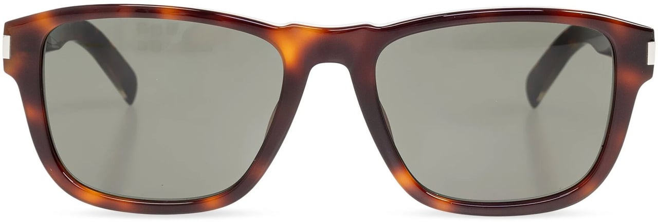 Saint Laurent Brown Sl 710 Squared Sunglasses Grijs