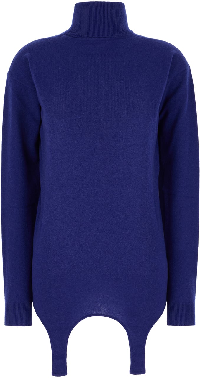 Saint Laurent Saint Laurent Blue cashmere sweater Blauw