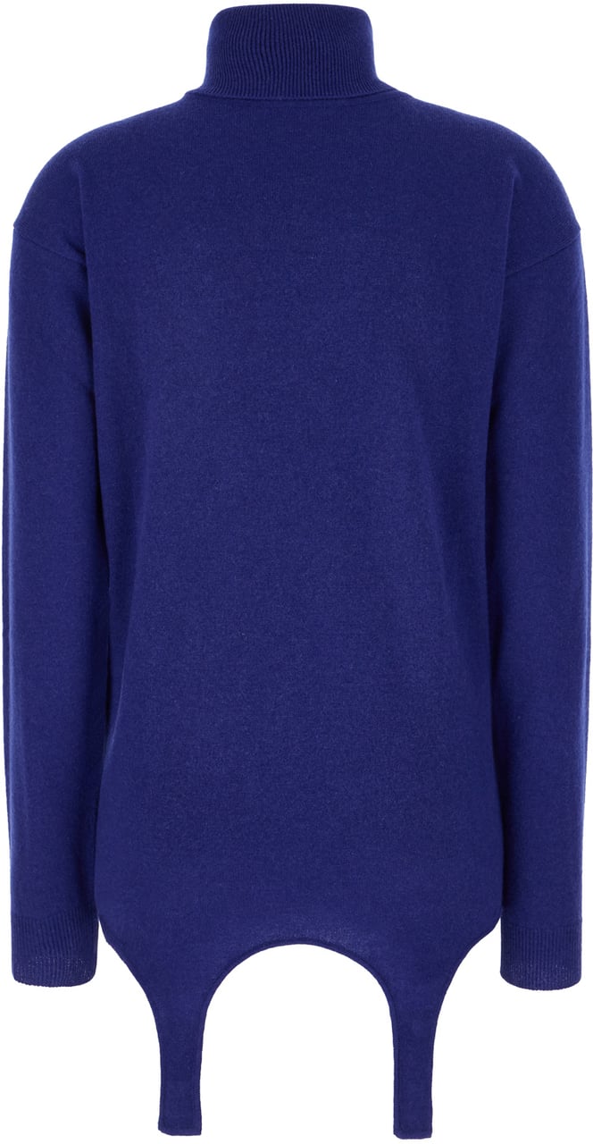 Saint Laurent Saint Laurent Blue cashmere sweater Blauw