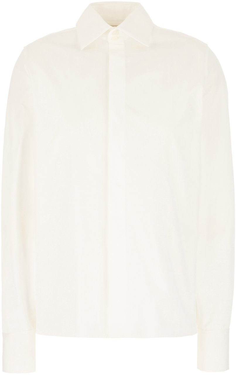 Saint Laurent Saint Laurent White cotton shirt Wit