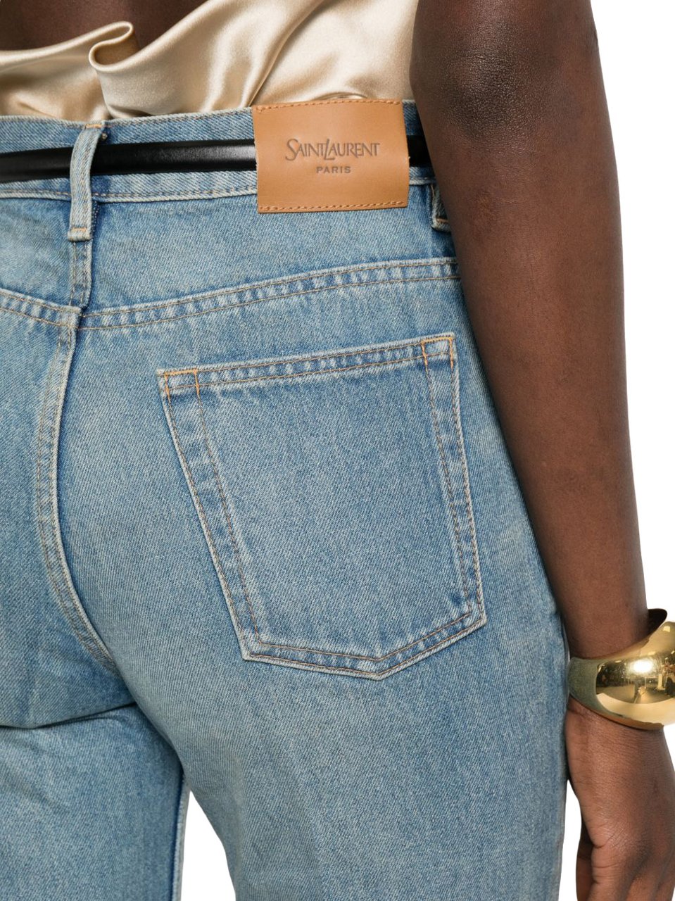 Saint Laurent Jeans Blu Blauw