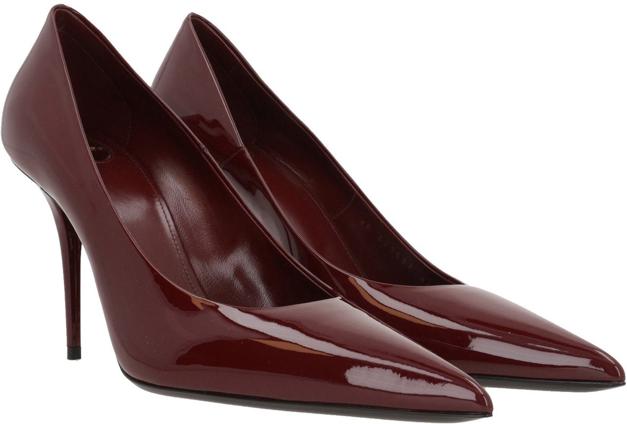 Saint Laurent Norma Leather Pumps Rood