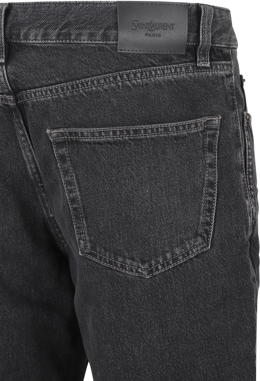 Saint Laurent Long Mick Jeans Zwart