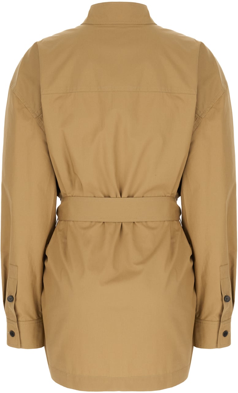 Saint Laurent Saint Laurent Camel poplin blouse Bruin