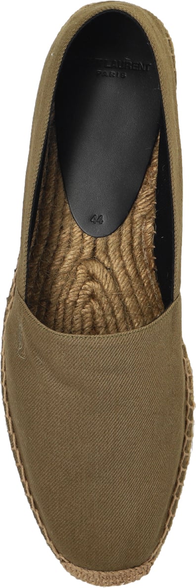Saint Laurent Cassandre Ysl Logo Espadrilles Groen