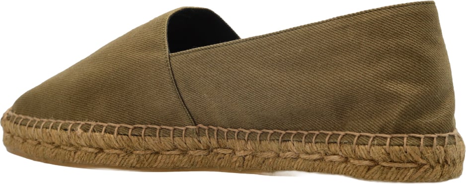 Saint Laurent Cassandre Ysl Logo Espadrilles Groen