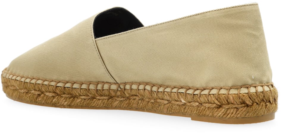 Saint Laurent Cassandre Ysl Logo Espadrilles Beige