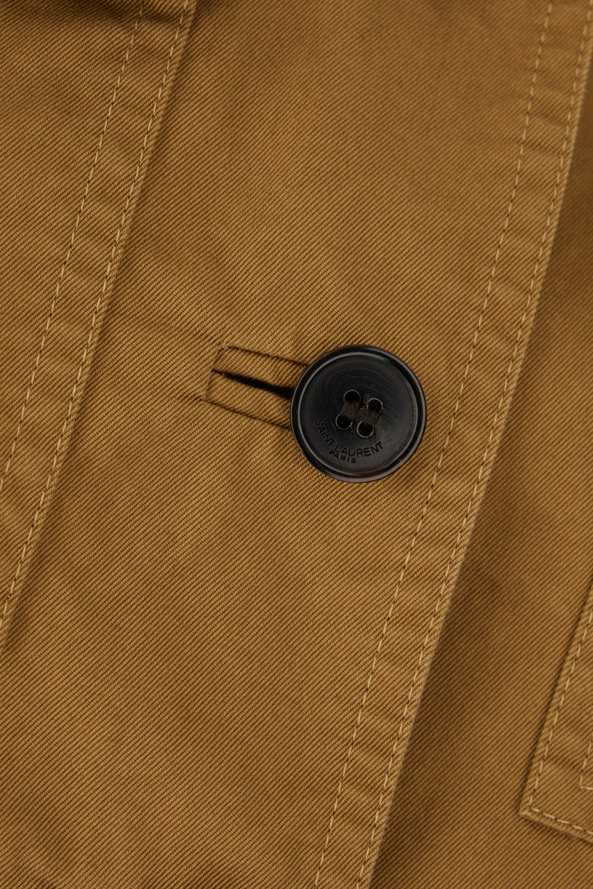 Saint Laurent Saint Laurent Camel cotton jacket Bruin