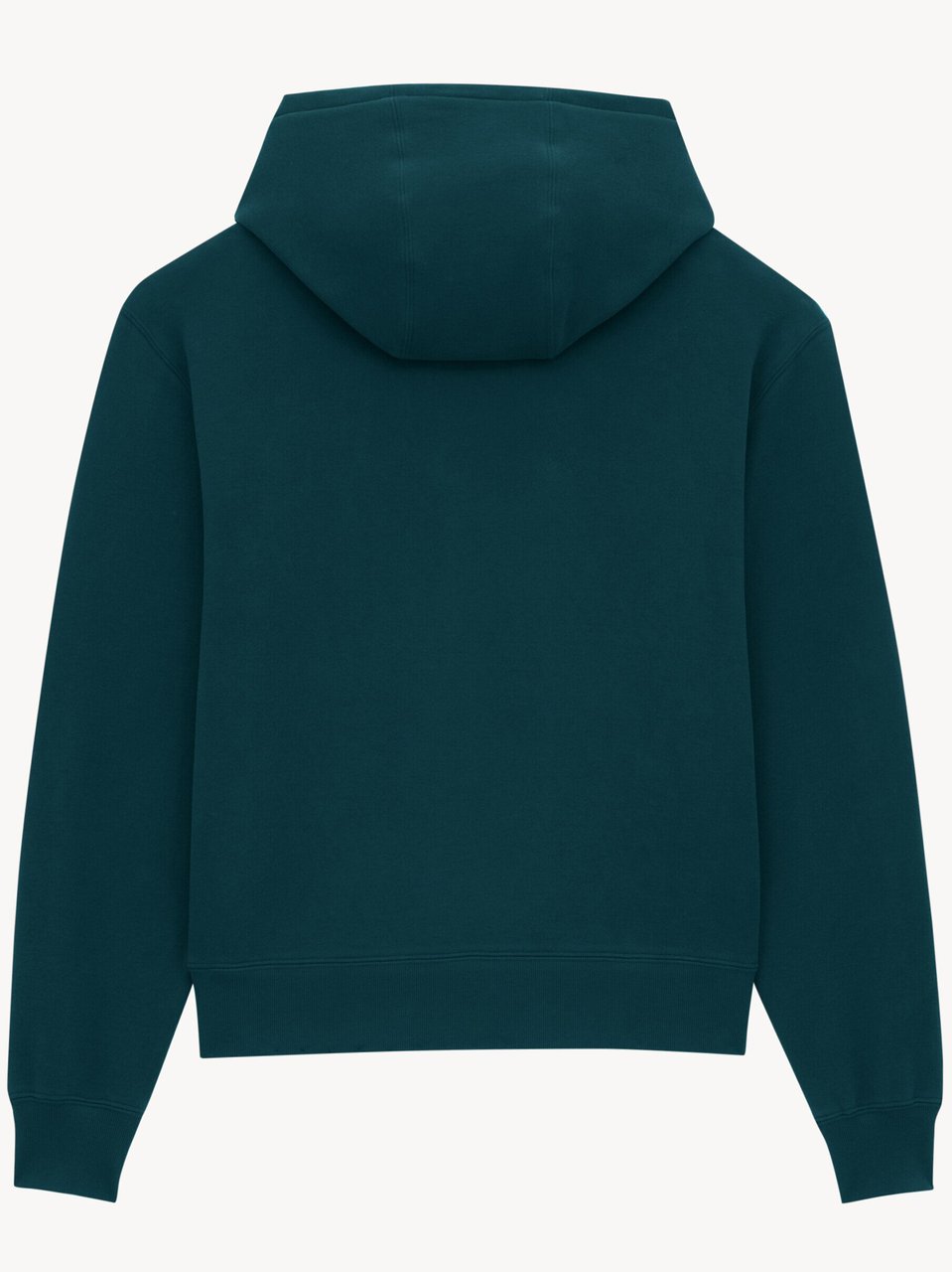 Saint Laurent Solid Blue Kangaroo Pocket Hoodie Zwart