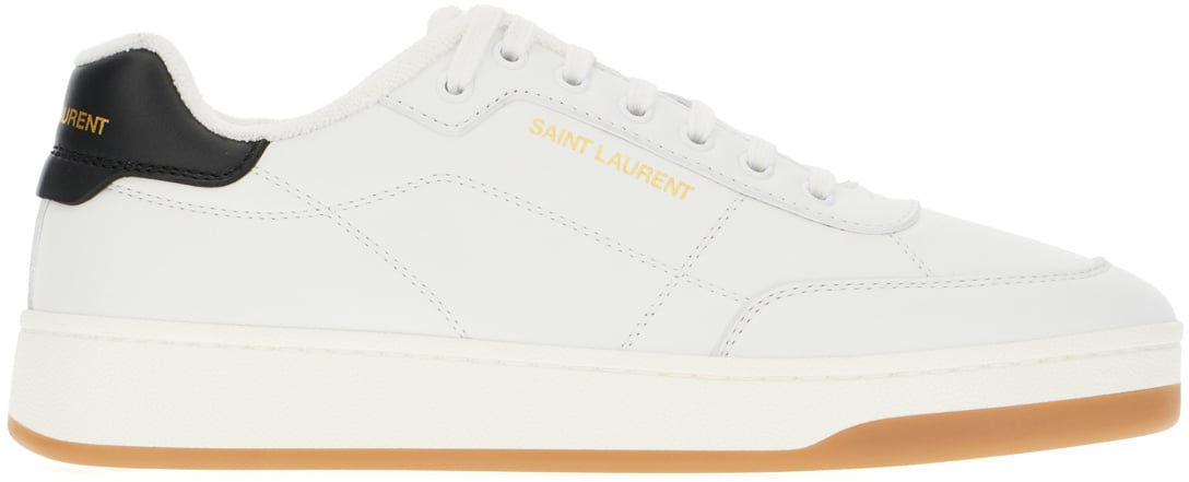 Saint Laurent Saint Laurent White leather SL/61 sneakers Wit