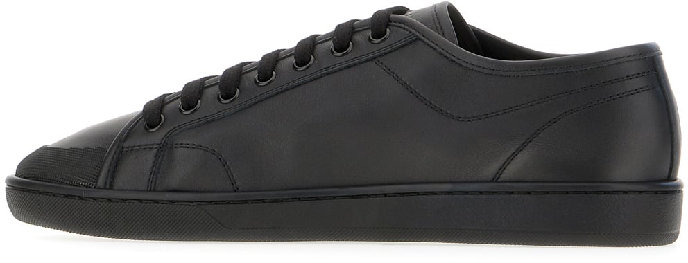 Saint Laurent Saint Laurent Black leather Gym sneakers Zwart
