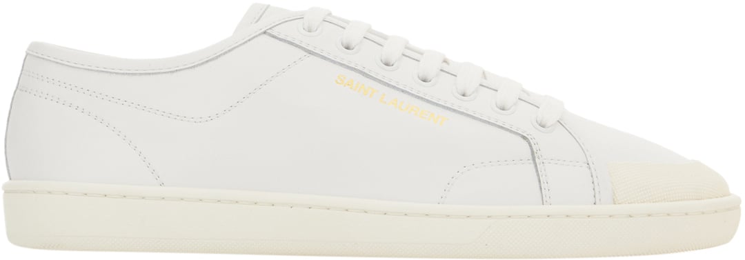 Saint Laurent Saint Laurent White leather sneakers Wit