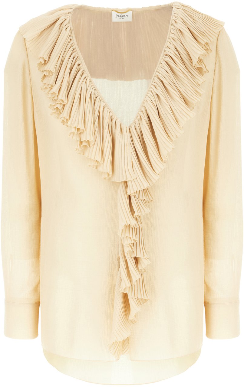Saint Laurent Saint Laurent Beige silk blouse Beige