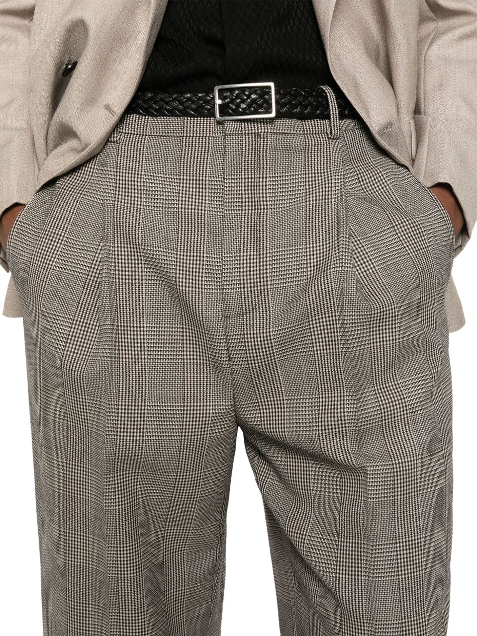 Saint Laurent Trousers Brown Bruin