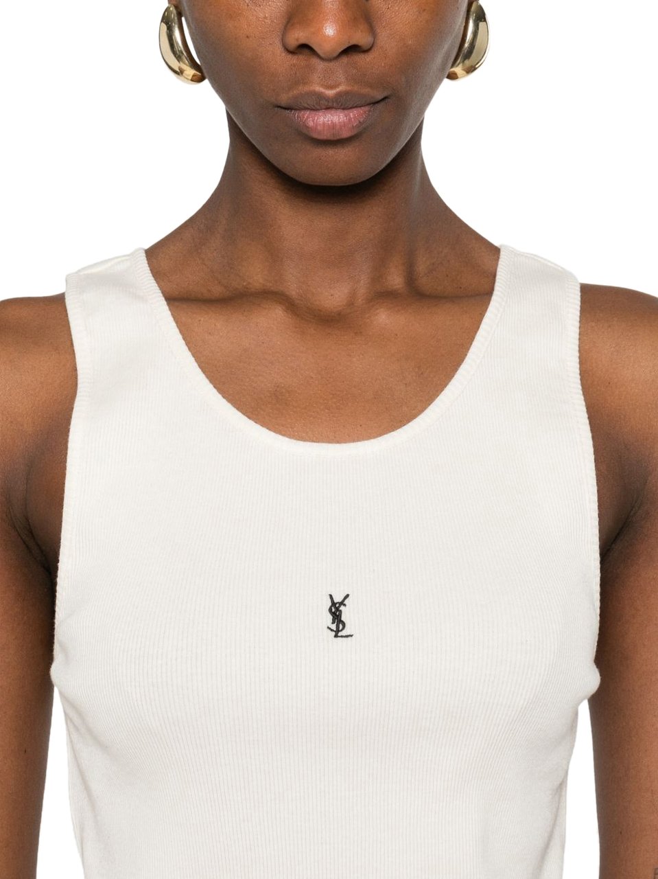 Saint Laurent Top White Wit