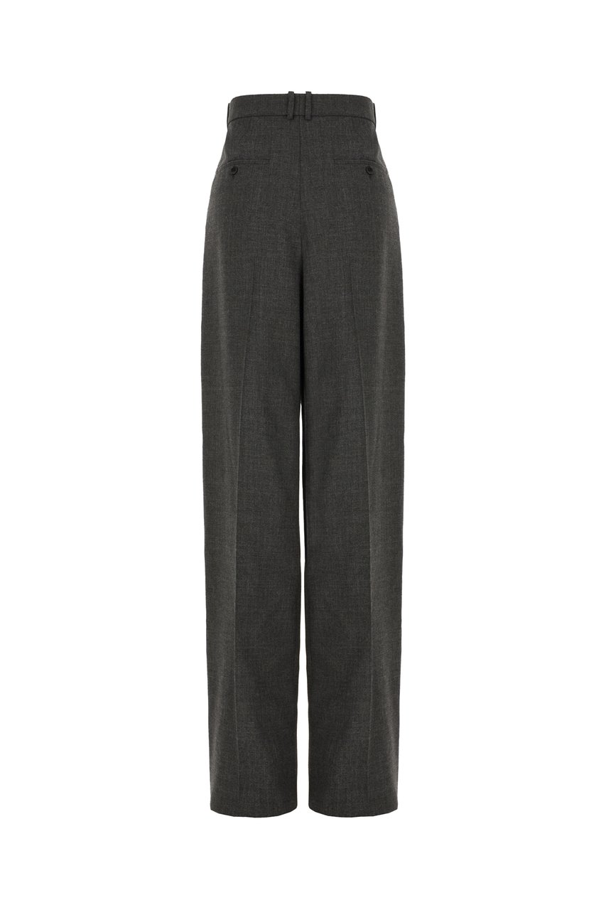Saint Laurent Saint Laurent Charcoal wool pants Zwart