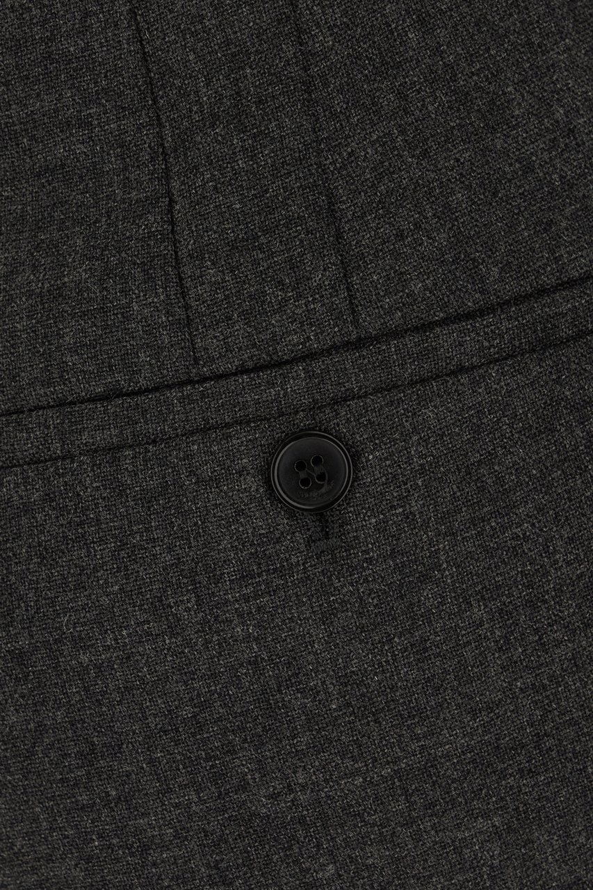 Saint Laurent Saint Laurent Charcoal wool pants Zwart