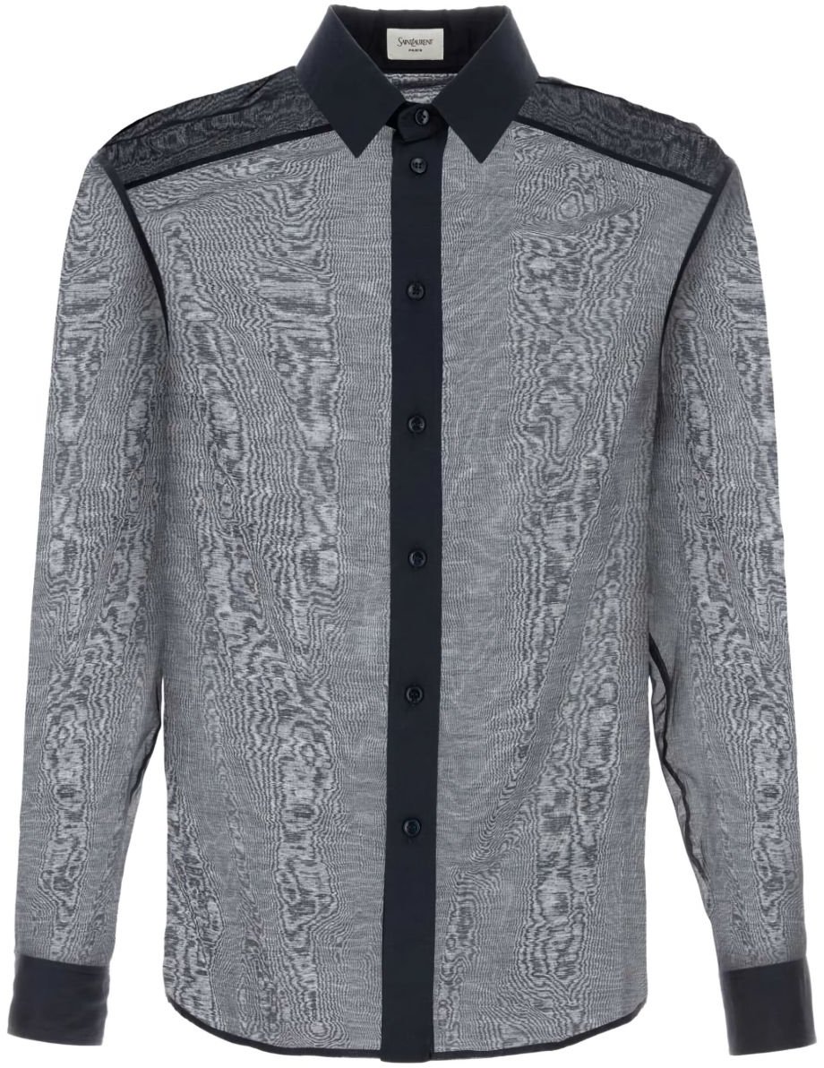 Saint Laurent Shirts Blue Blauw