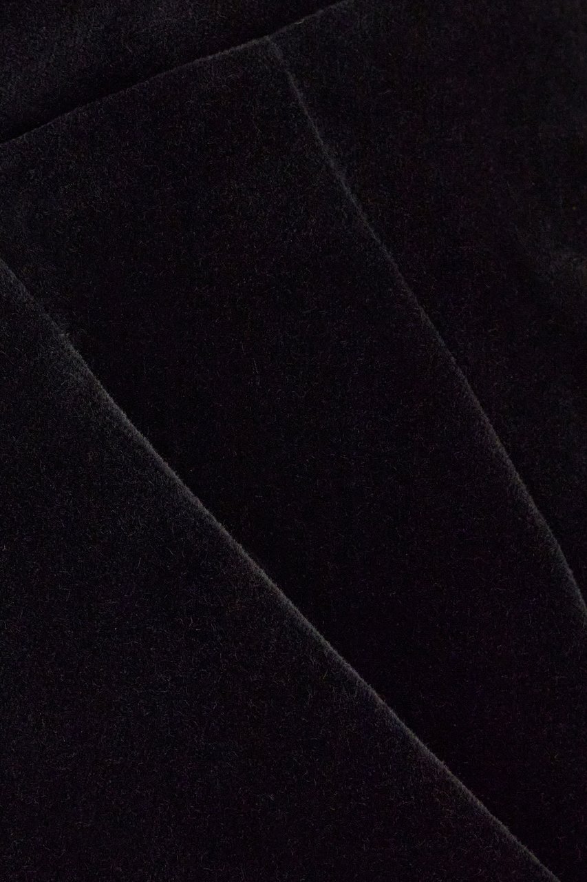 Saint Laurent Saint Laurent Black velvet skirt Zwart