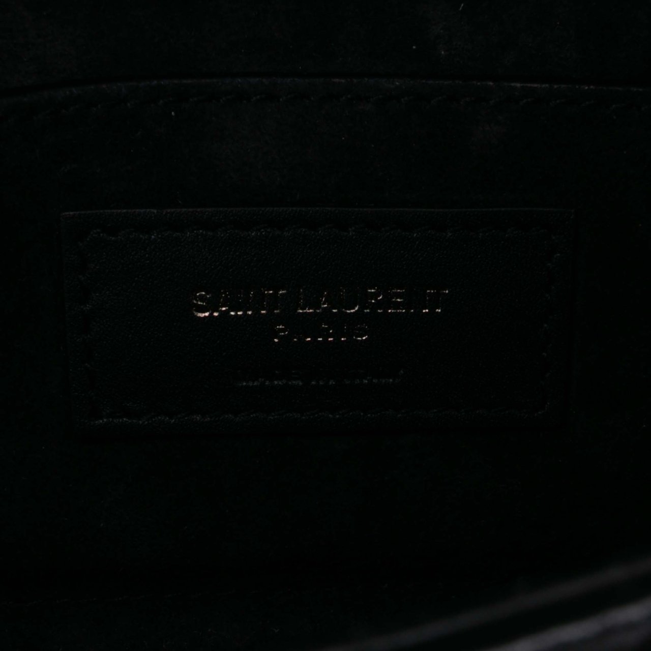 Saint Laurent Small Metallic Striped Canvas Monogram Sunset Crossbody Rood